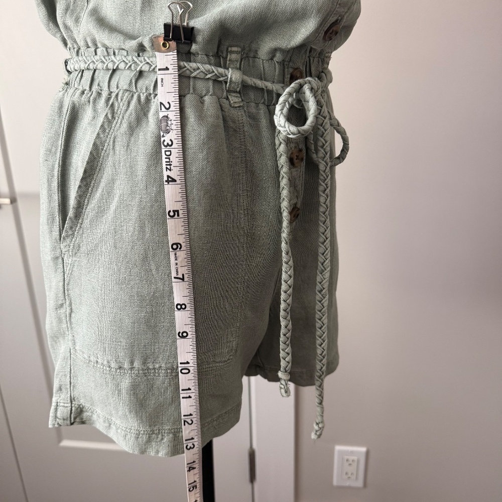 Nicole Miller Linen Romper XS - Picture 4 of 6